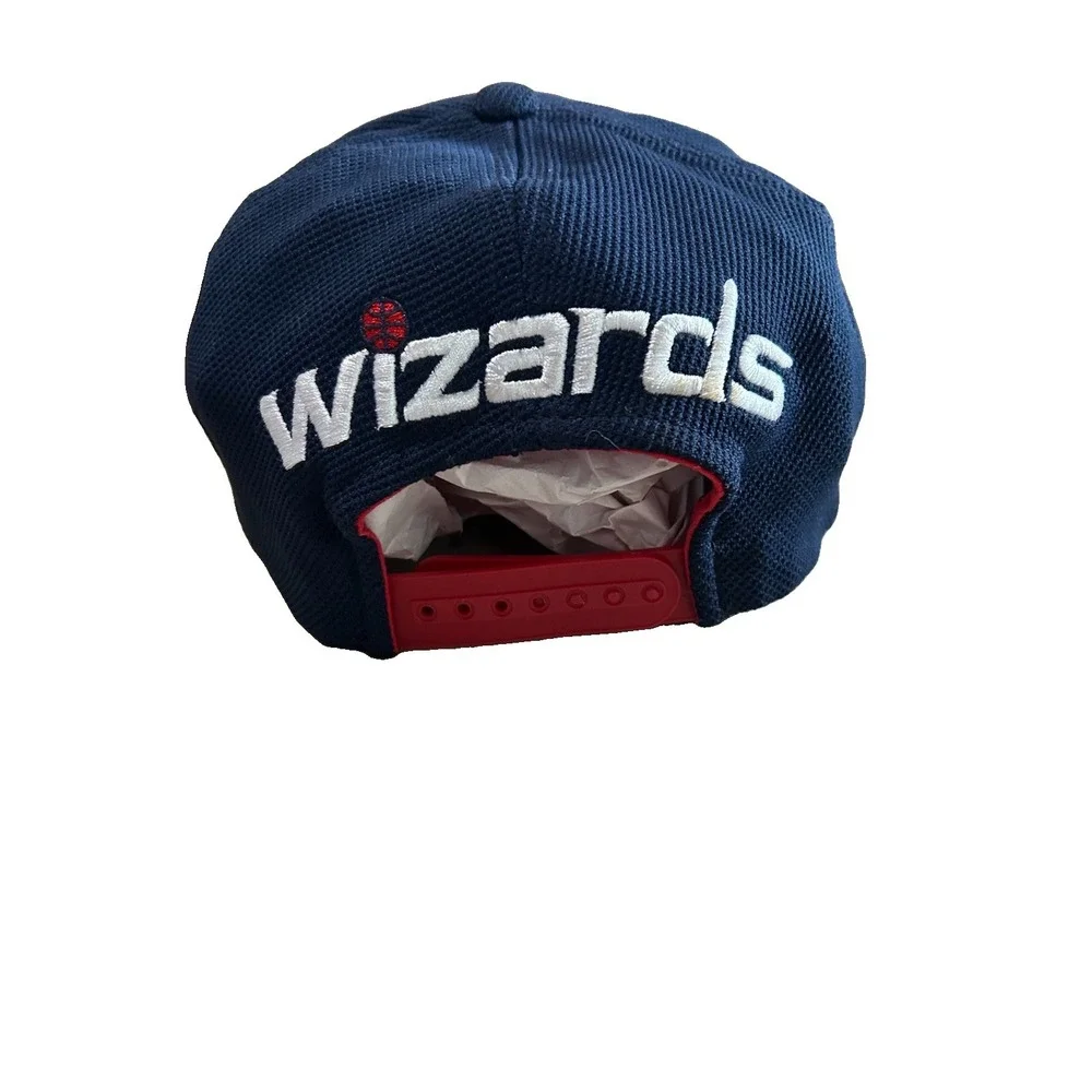 Vintage Adidas Washington Wizards NBA Snapback Cap Blue White Red Adjustable